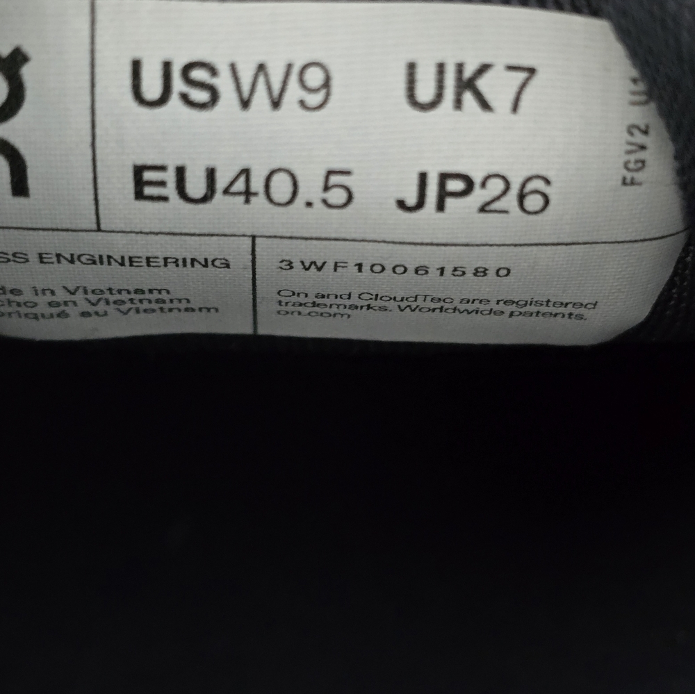 On Running Black Athletic Shoes - Picture 4 of 5
